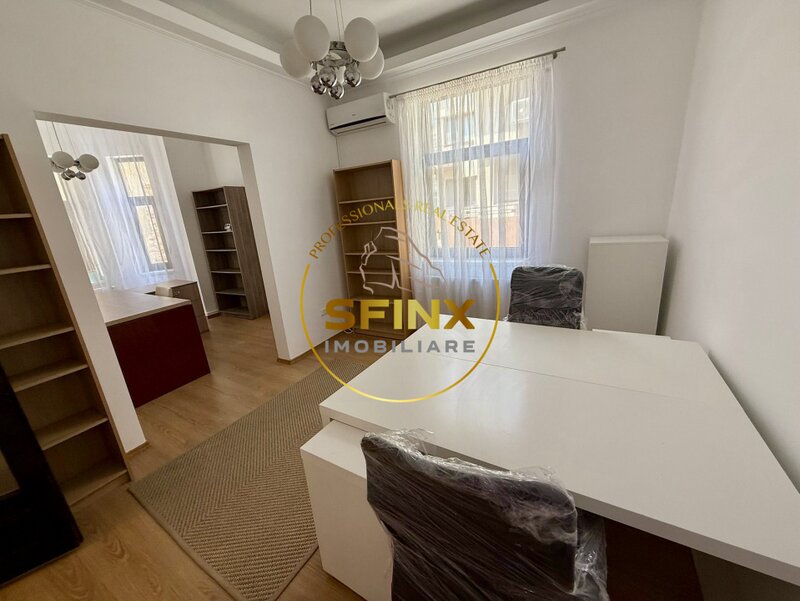 Birou elegant 3 camere in vila zona Cismigiu, 3 balcoane